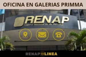 RENAP en Galerias Primma: Teléfonos, dirección y toda la información.